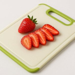 Compact Plastic Cutting Board Non Slip Feet Easy Grip Kitchen Chopping Mat For Fruit